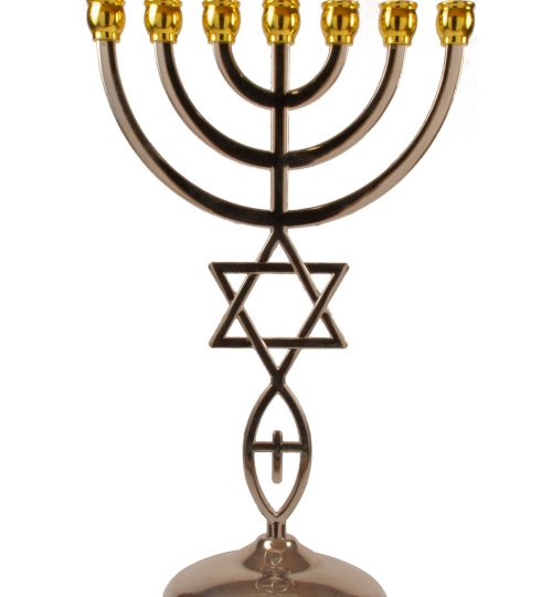 Gold Tip SilverMessianic Menorah 4